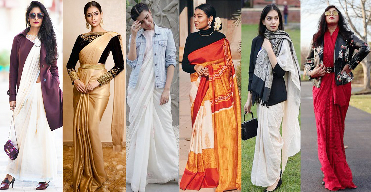 শাড়ির সঙ্গে কী ধরনের শীতপোশাক পরবেন