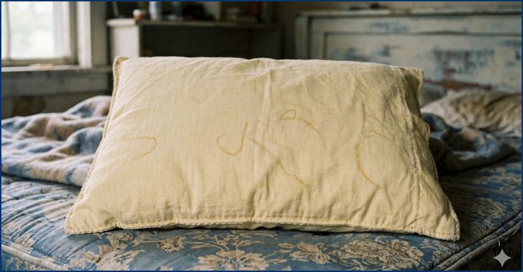 বালিশে হলুদ দাগ পড়ছে? সহজেই তুলুন এই উপায়ে