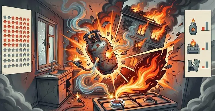 রান্নাঘরের ‘মৃত্যুফাঁদ’ গ্যাস সিলিন্ডার 