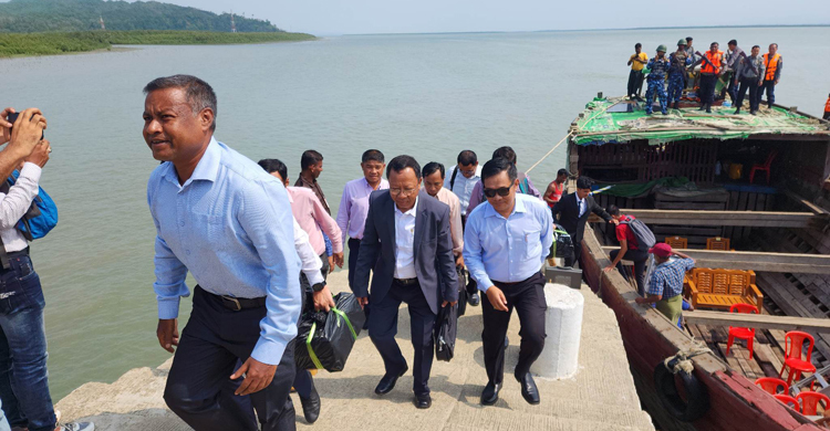 দ্বিতীয় দফায় মিয়ানমারের ১৪ সদস্যের প্রতিনিধি দল টেকনাফে