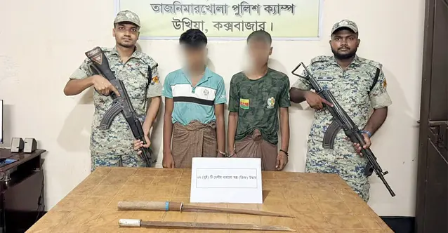 রোহিঙ্গা ক্যাম্পে ডাকাতির প্রস্তুতি কালে দুই এআরএ সদস্য আটক