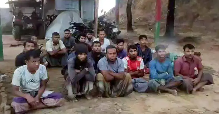 উখিয়া সীমান্তে মিয়ানমারের ১৯ নাগরিক আটক