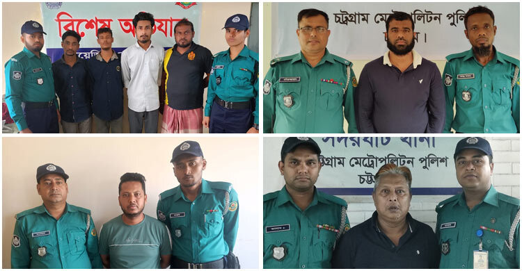 চট্টগ্রামে পুলিশি অভিযানে ২৫ জন গ্রেফতার
