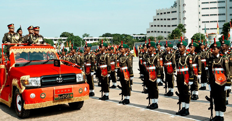 বাংলাদেশ মিলিটারি একাডেমিতে রাষ্ট্রপতি কুচকাওয়াজ