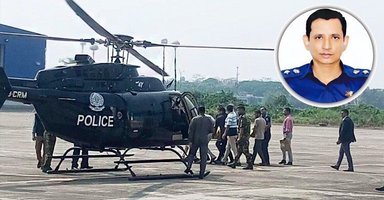 পড়ে গিয়ে আহত চট্টগ্রামের এসপি, হেলিকপ্টারে নেওয়া হলো ঢাকায়