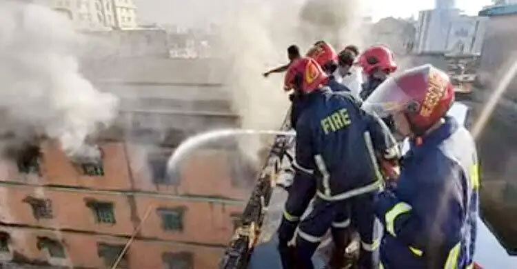 Fire in Chattogram blanket warehouse; seven fire units deployed