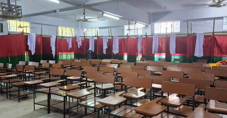 বুথ নির্মাণের কাজ সম্পন্ন, নিরাপত্তায় ২৫০ সিসি ক্যামেরা