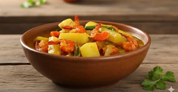 ঝটপট রাঁধুন লোভনীয় স্বাদের শসা-চিংড়ি