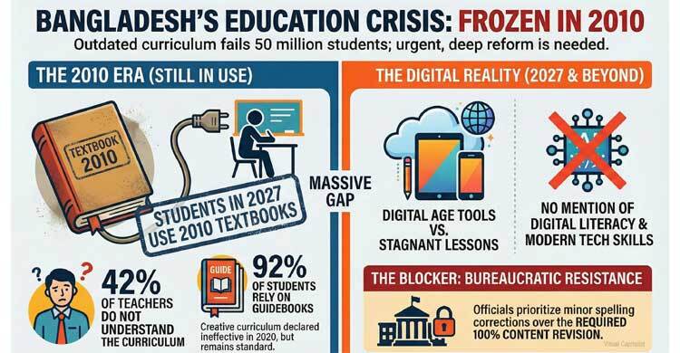 Outdated curriculum, reluctant revision: Textbooks risk leaving students behind