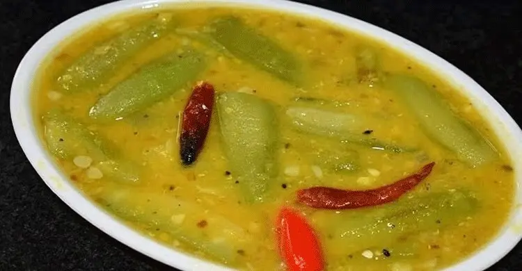 অল্প মসলায় রান্না করুন ঝিঙে দিয়ে মসুর ডাল