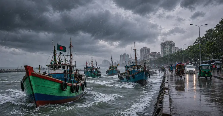 সমুদ্র বন্দরে ৩ নম্বর সতর্ক সংকেত, ঢাকায় দফায় দফায় বৃষ্টির আভাস