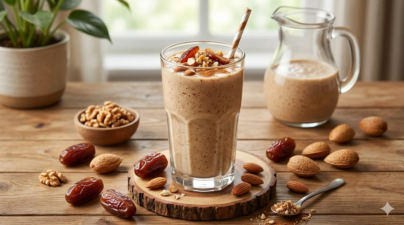 খেজুর-বাদাম পুষ্টি শেক