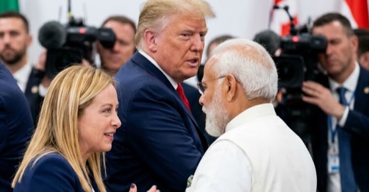 মোদীর সঙ্গে জুটি, ট্রাম্পকে চোখরাঙানি: ফের আলোচনায় মেলোনি