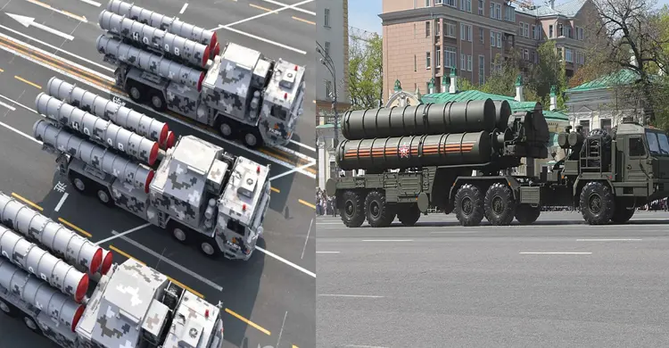 চীনের এইচকিউ-৯বি ও রুশ এস-৪০০ আকাশ প্রতিরক্ষা ব্যবস্থা।