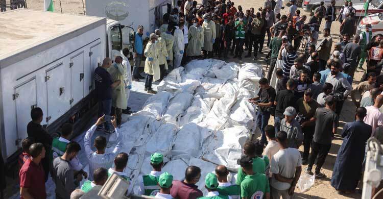 গাজায় আরও ৩০ ফিলিস্তিনির মরদেহ হস্তান্তর করলো ইসরায়েল