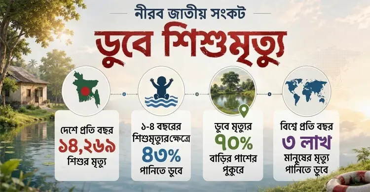 নীরব জাতীয় সংকট ‘ডুবে শিশুমৃত্যু’, টনক নড়ে না সরকারের