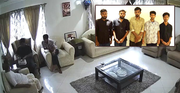 Student leader among five held for extortion at former MP’s home