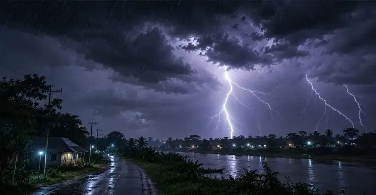 ঢাকায় রাতে বজ্রসহ বৃষ্টি হতে পারে