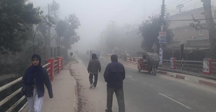 কনকনে শীত আর হিমেল বাতাসে কাহিল দিনাজপুরবাসী