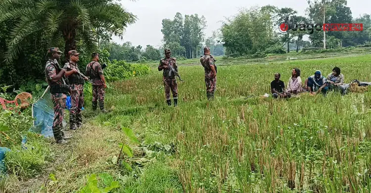 অবৈধভাবে বাংলাদেশে প্রবেশের চেষ্টা, সীমান্তে চারজনকে আটকে দিল বিজিবি