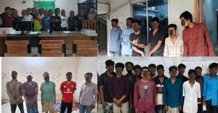 তেজগাঁও এলাকায় অভিযানে গ্রেফতার ৬৫