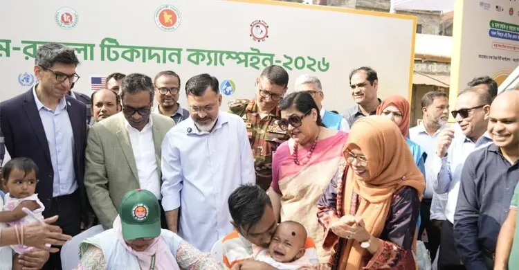 ডিএনসিসির ৫৯৯ কেন্দ্রে দেওয়া হচ্ছে হাম-রুবেলার টিকা, লক্ষ্য ৫ লাখ শিশু