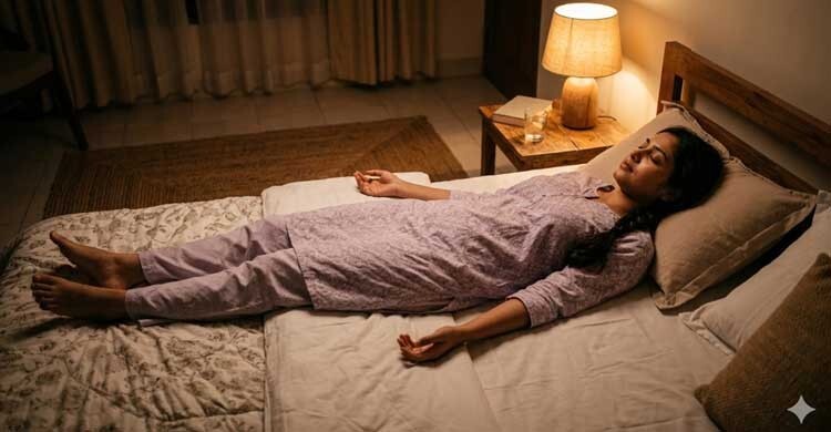 ঘুম না এলে করুন এই সহজ ব্যায়াম