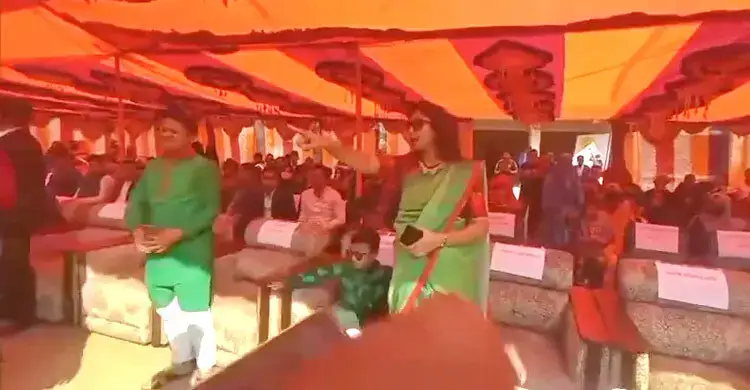 সরকারি অনুষ্ঠানে বিএনপির দলীয় স্লোগান, ইউএনওর হস্তক্ষেপ