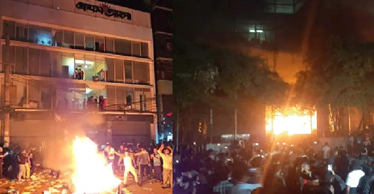 হাদির মৃত্যুতে উত্তাল রাজধানী; মধ্যরাতে আগুন, ভাঙচুর আর আতঙ্ক !