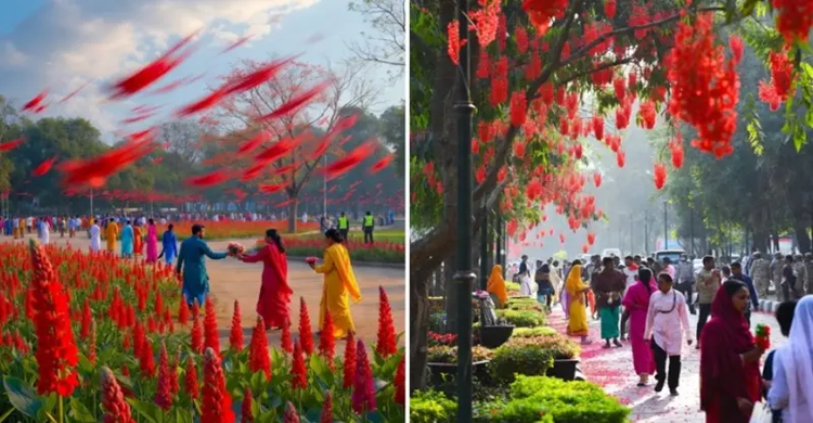 পহেলা ফাল্গুনে বসন্ত আর ভালোবাসা রাঙাবে প্রাণ-প্রকৃতি