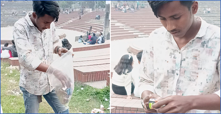 বইমেলার ভেতরেই চলছে গাঁজাসেবন!