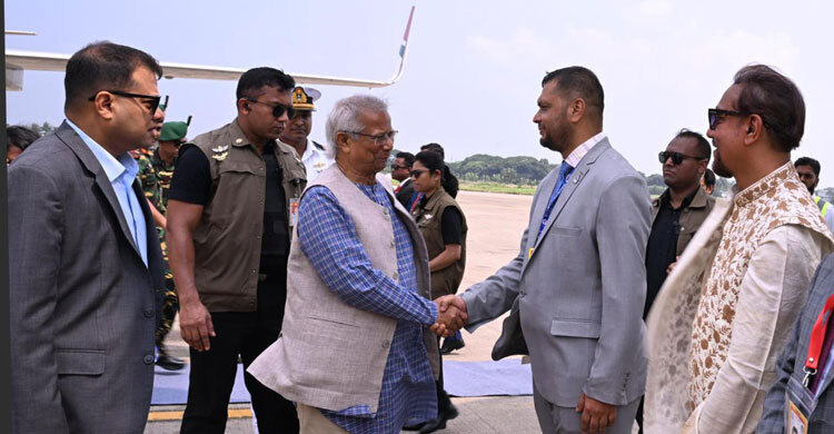 Yunus reaches Chattogram for daylong visit