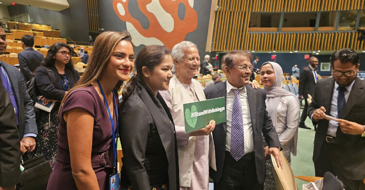 Rohingya leaders thank Yunus for 7-point plan at UN