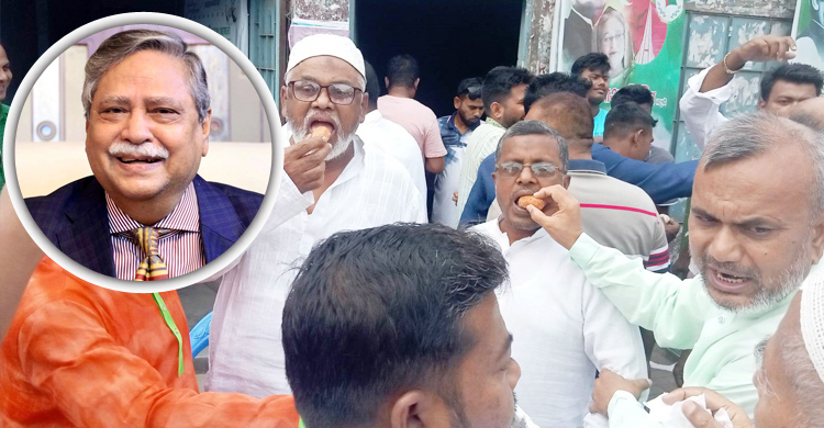 সাহাবুদ্দিন রাষ্ট্রপতি হিসেবে শপথ নেওয়ায় মিষ্টি বিতরণ