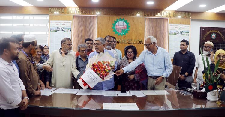 নিয়োগের আট দিন পর কার্যালয়ে গেলেন ডুয়েট ভিসি