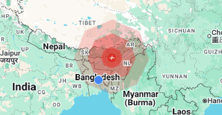 Earthquake felt in Bangladesh