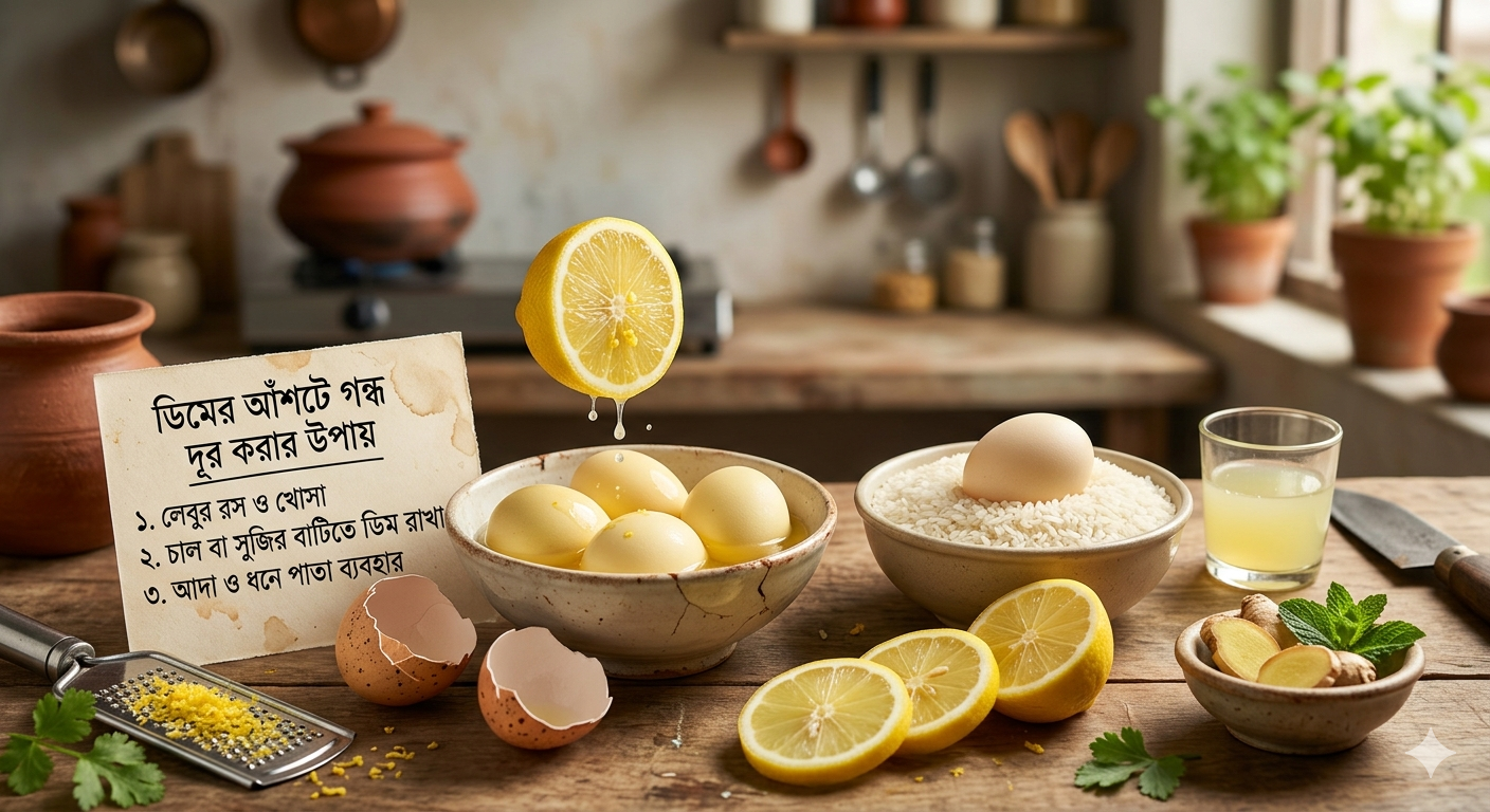 রান্নার ক্ষেত্রে ডিমের আঁশটে গন্ধ দূর করার উপায়