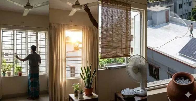 গরমে এসি ছাড়াই ঘর ঠান্ডা রাখার সহজ উপায়