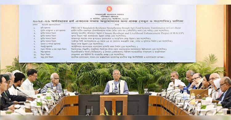 ECNEC clears 13 projects worth Tk 1,988cr