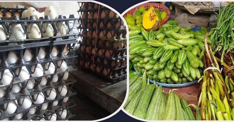 রংপুরে বেড়েছে ডিমের দাম, ঊর্ধ্বমুখী সবজির বাজার