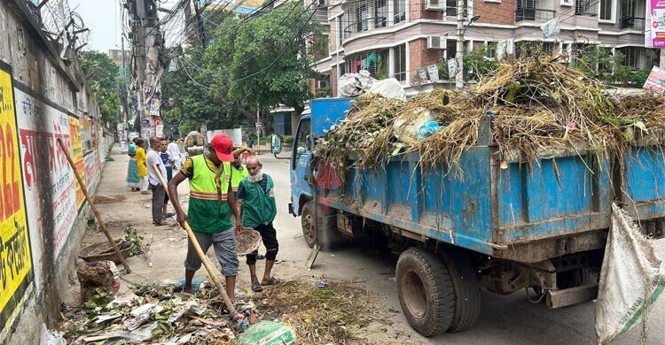 কোরবানির ১৮ হাজার ৩৪৪ টন বর্জ্য অপসারণের দাবি ডিএনসিসির