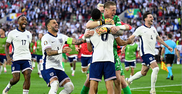 England win on penalties, set up Netherlands semi-final at Euro 2024
