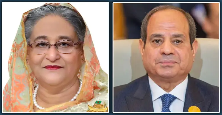 তৃতীয়বারের মতো প্রেসিডেন্ট হওয়ায় সিসিকে প্রধানমন্ত্রীর অভিনন্দন