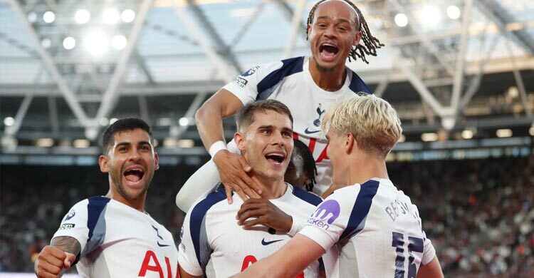 লন্ডন ডার্বিতে ওয়েস্ট হ্যামকে উড়িয়ে দিল টটেনহ্যাম