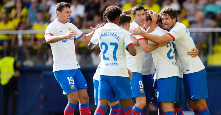 সাত গোলের রোমাঞ্চে জয় বার্সার