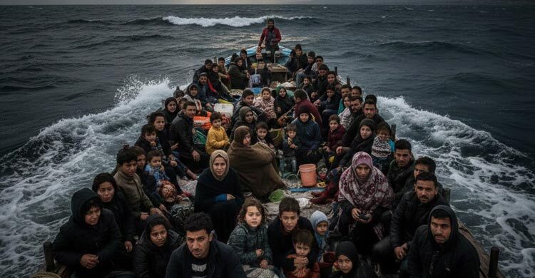 ভূমধ্যসাগরে নৌকায় বিপজ্জনক যাত্রা, বাড়ছে ঝুঁকি