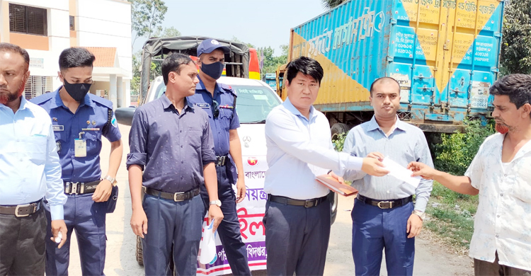 ফেনীতে হর্ন বাজিয়ে শব্দদূষণ, ৪ চালকের জরিমানা