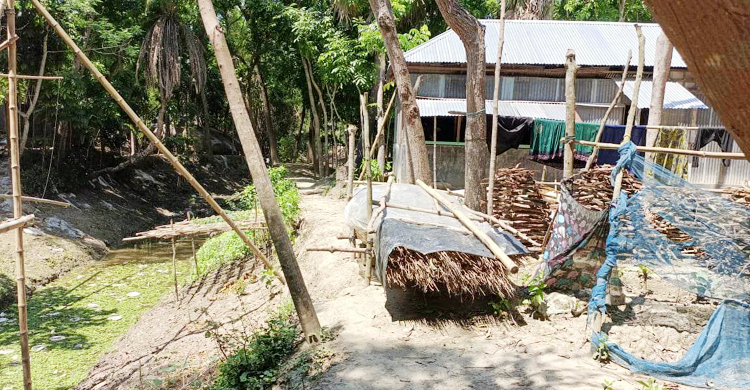 রাস্তায় পাটকাঠির পালা, অবরুদ্ধ ২০ পরিবার