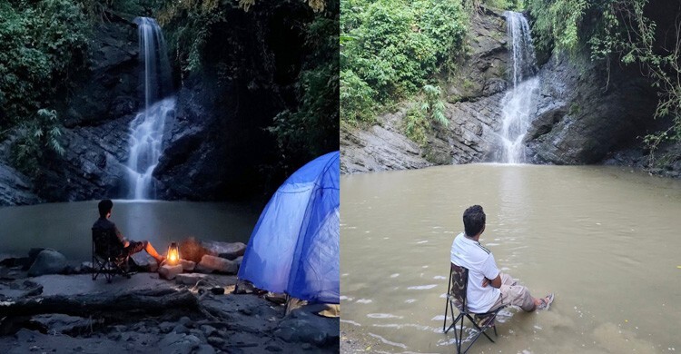 বিলাসী ঝরনায় ছুটছেন পর্যটকেরা, রাতে ক্যাম্পিং