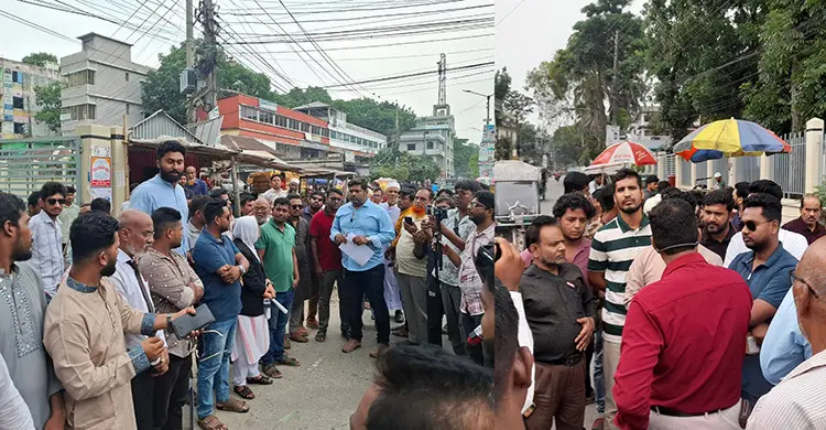 ফরিদপুরে বিআরটিএ অফিসে দুর্নীতির অভিযোগে বিক্ষোভ-স্মারকলিপি